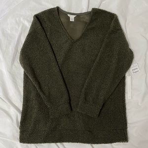 NWT Caslon Teddy Bear Knit Sweater